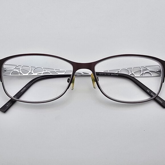 Wittnauer Hazel Brown Green Blue Eyeglasses Frame w/ Case 52-14-135 - Picture 11 of 15